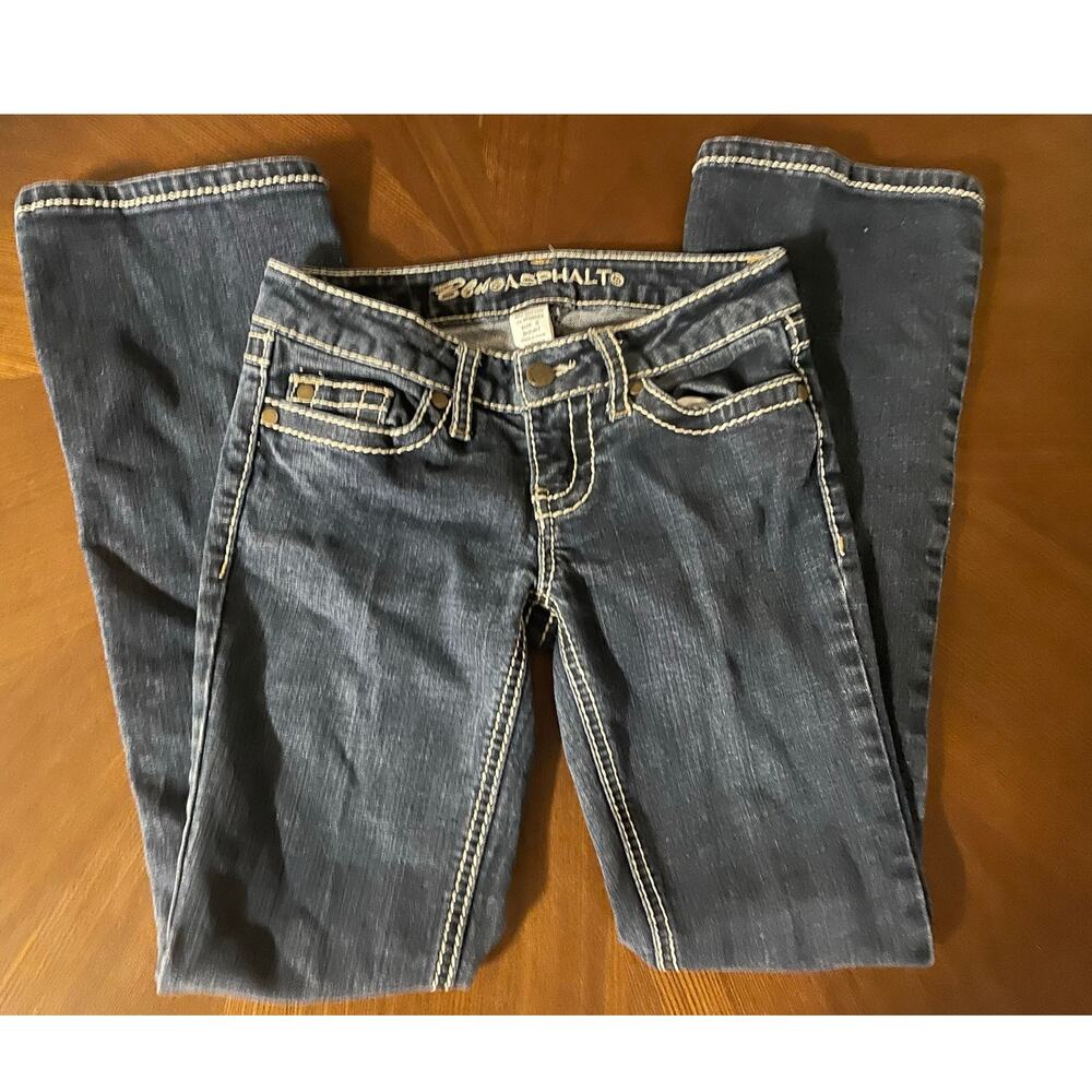 Blue Asphalt Jeans Size 0 SHORT